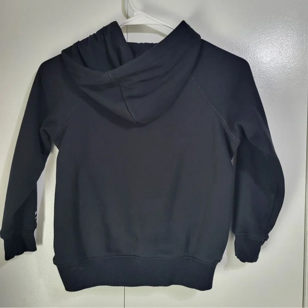 FABLETICS The Kids Unisex Go-To Hoodie Black Logo Sweatshirt SZ Small 6/7 - Picture 3 of 8